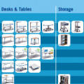 Furniture matrix for the Herman Miller “Red” website