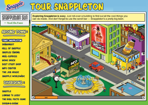 Snappleton website