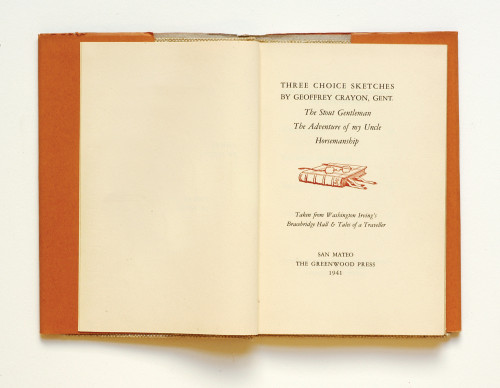 Three Choice Sketches by Geoffrey Crayon, Gent.