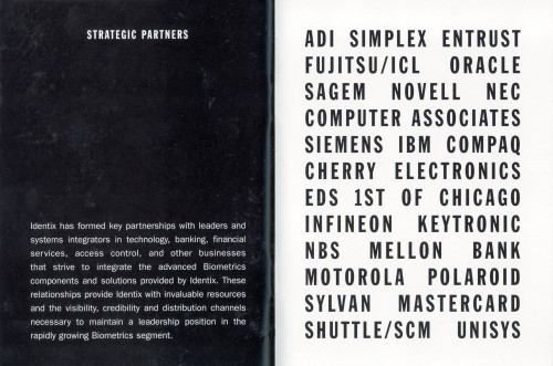 Identix 1999 Annual Report