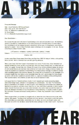 Virtual Telemetrix 1997 Annual Report