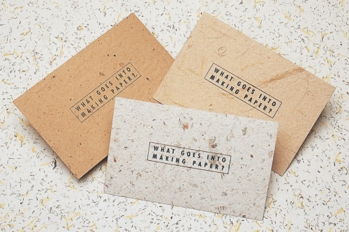 “What Goes Into Making Paper?” Self-Promotion