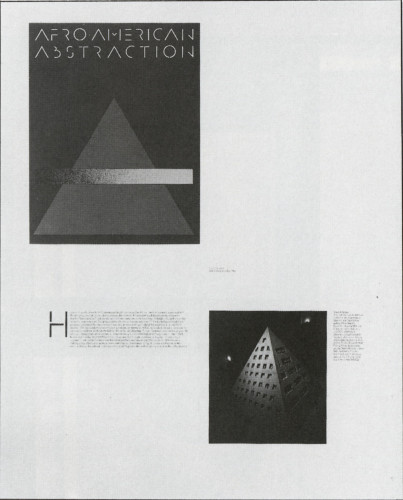 Afro American Abstraction