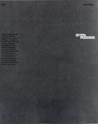 St. Regis Annual Report 1978