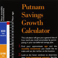 Putnam Savings Growth Calculator