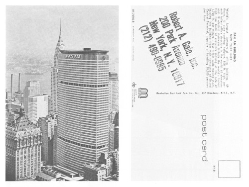 Moving Announcement, postcard