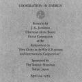 Cooperation in Energy, booklet