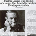 First the agency people told me I could say anything .