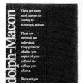 There Are Many Good Reasons for Coming to Randolph-Macon, information packet