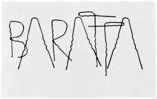 Baratta, business card