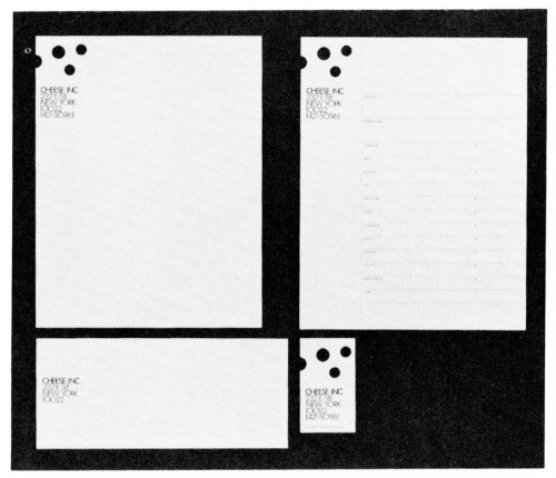 Cheese, Inc., stationery