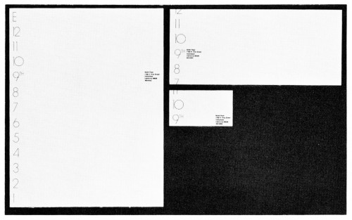 Ninth Floor, stationery, business card