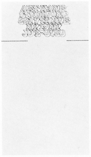 Art Kane Studio, Inc., stationery