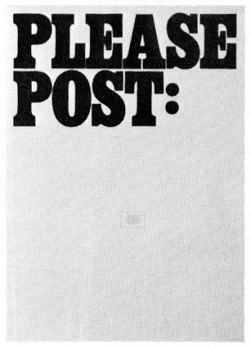 Please Post, poster