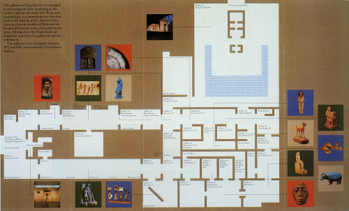 A Plan of the Lila Acheson Wallace Galleries of Egyptian Art/ Time Line of Culture in the Nile Valley