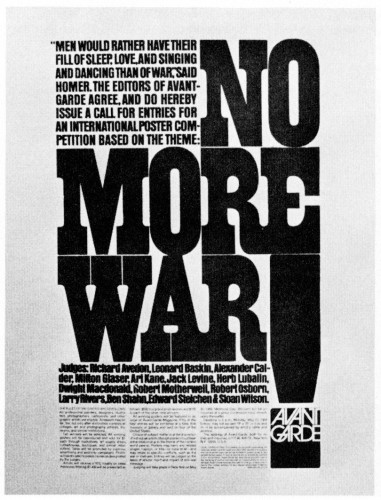 No More War, poster