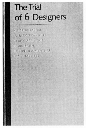 The Trial of 6 Designers, book