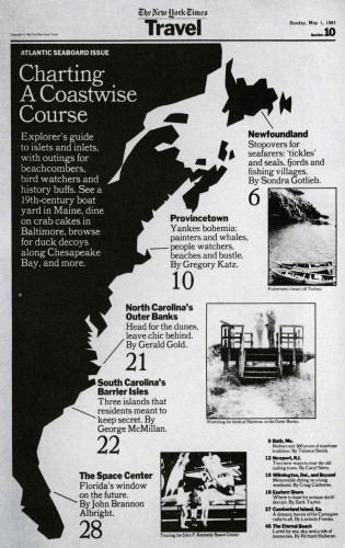 The New York Times Travel Section, May 1, 1983