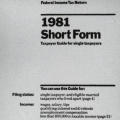 1980 Intermediate Form, 1981 Short Form (U.S. Tax Forms)