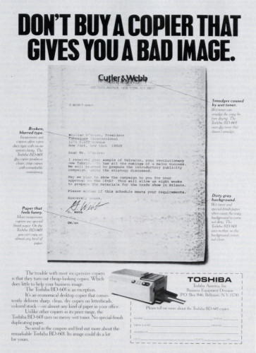 “Don’t buy a copier…”