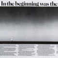 In the beginning was the word.