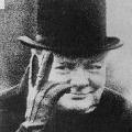 Winston Churchill, record album cover