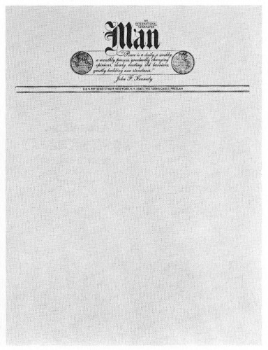 Man, letterhead
