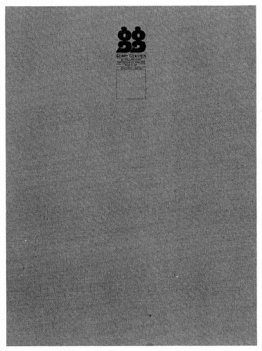Gerry Gersten, stationery