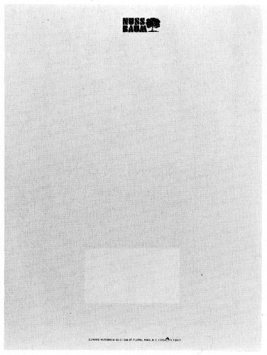 Nussbaum, stationery