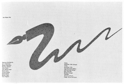 The Poison Pen, exhibition announcement