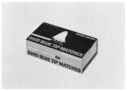 Ohio Blue Tip Matches, king-sized slide box