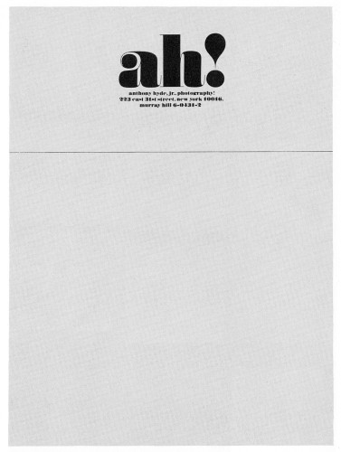 Ah!, stationery