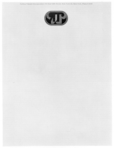 Ruffins-Taback, Inc., stationery