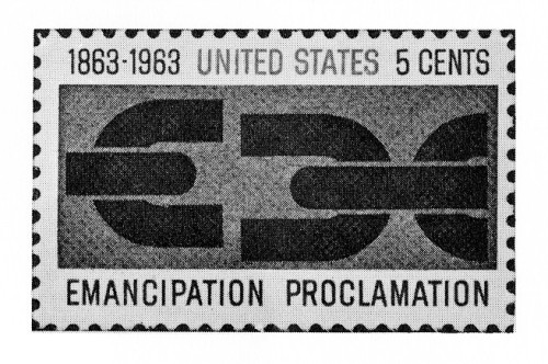 Emancipation Proclamation Commemorative Stamp, 5 cents