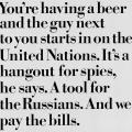 “You’re having a beer…”
