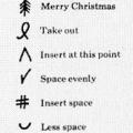 Proofreader’s Marks, Christmas card
