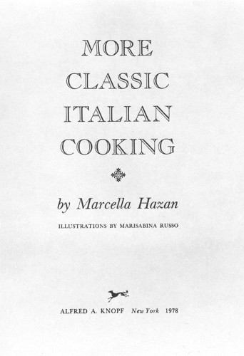 More Classic Italian Cooking