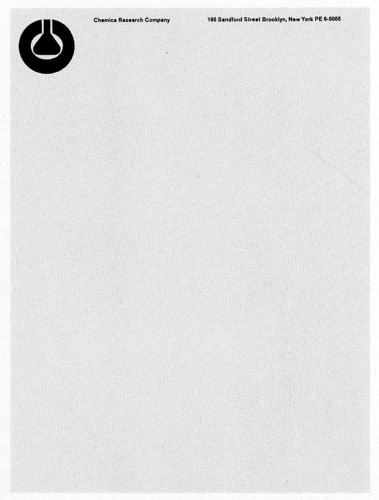 Chemica Research Company, letterhead