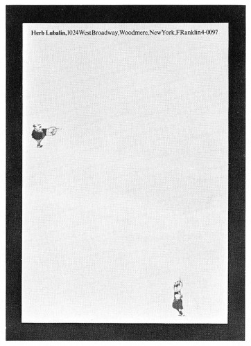 Herb Lubalin, letterhead, billhead, envelope