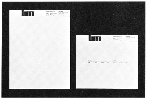 Barney Monieson, Inc., stationery