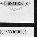 Jerome Snyder, letterhead, billhead, envelope