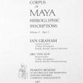 Corpus of Maya Hieroglyphic Inscriptions, Volume 2, Part 1