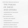 The Psalms of David and Others