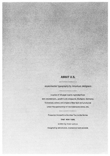 About U.S.; no. 2 in the series That New York