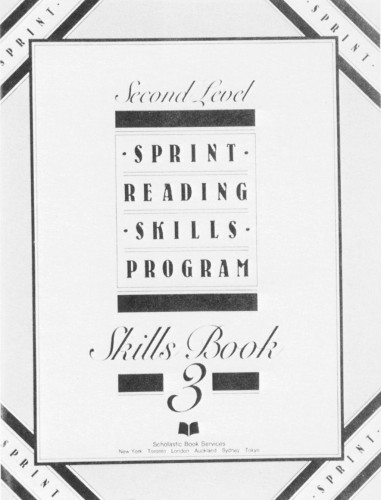 Second Level Sprint Reading Skills Program Book 3