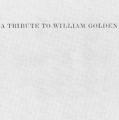 A Tribute to William Golden, booklet