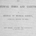 Medical Times and Gazette