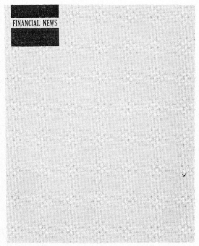 Financial News, letterhead