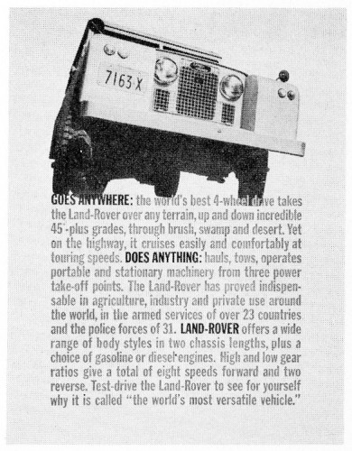 “Goes Anywhere: The World’s Best 4-Wheel Drive”