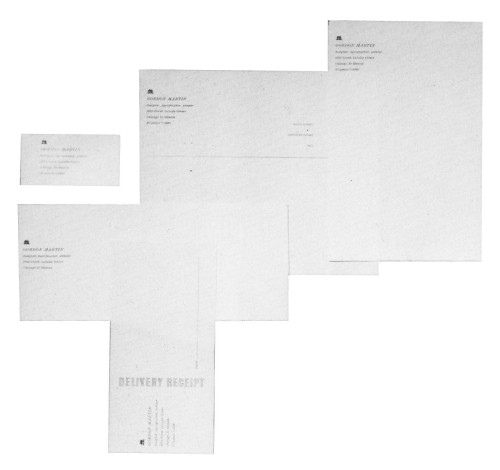 Gordon Martin, stationery